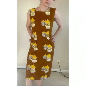 Tiny Houses Vintage Dress